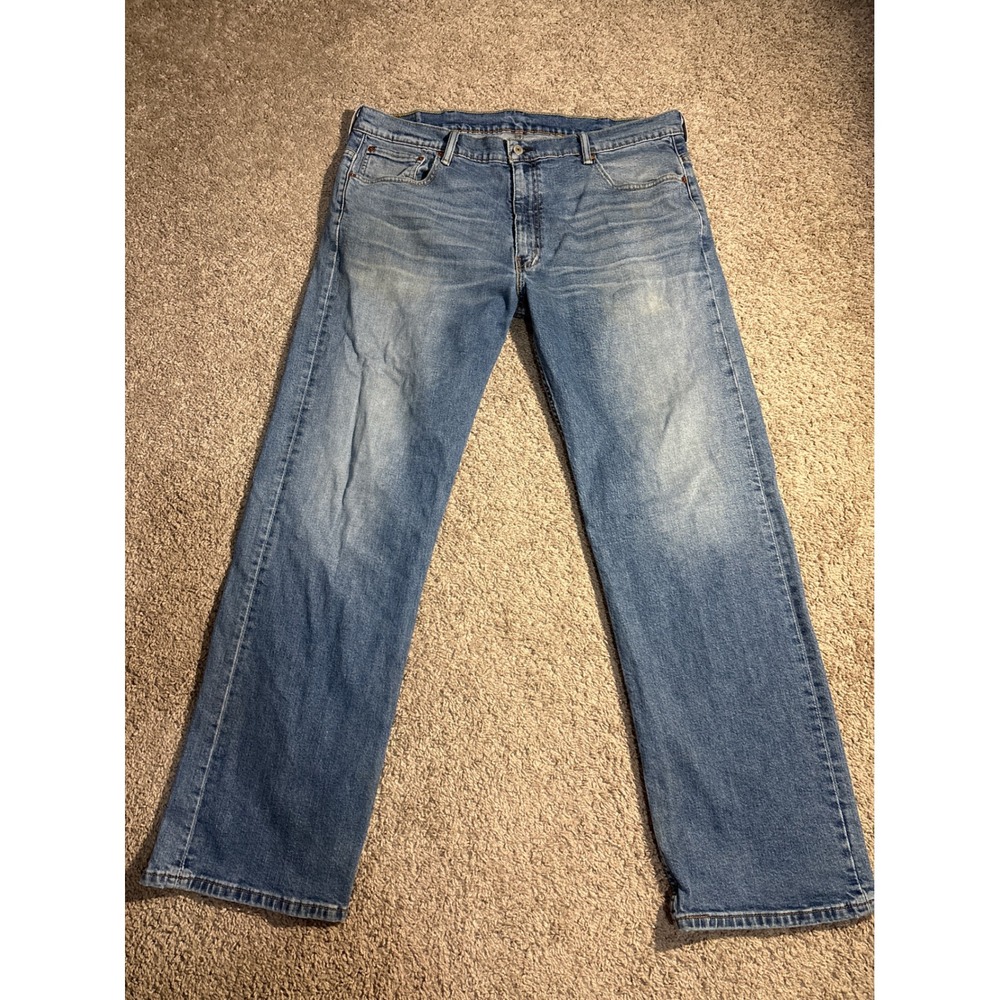 Levis 569 Loose Straight Leg Jeans Mens 38x34 Medium Wash Blue Denim